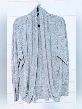 Guc George Light Gray 🩶 Heathered Drape cocoon Cardigan Size Large